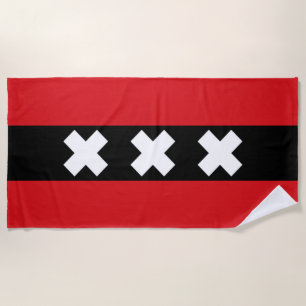 Serviette De Plage Drapeau d'Amsterdam