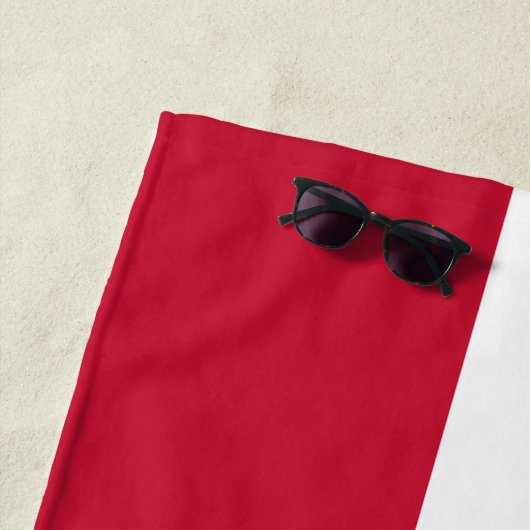 Serviette De Plage Drapeau Danemark  (En situation)