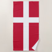 Serviette De Plage Drapeau Danemark (Devant)