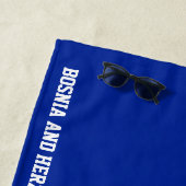 Serviette De Plage Drapeau de Bosnie-Herzégovine Splendid Patriotic (En situation)