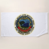 Serviette De Plage Drapeau de Cambridge (Massachusetts) (Devant)