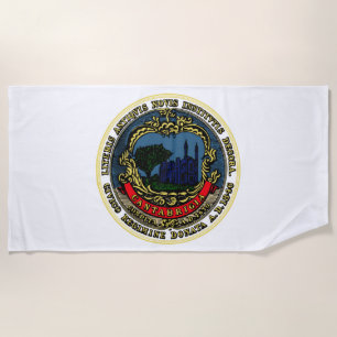 Serviette De Plage Drapeau de Cambridge (Massachusetts)