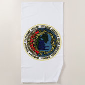 Serviette De Plage Drapeau de Cambridge (Massachusetts) (Devant)