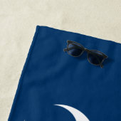 Serviette De Plage Drapeau de Caroline du Sud & monogrammed / serviet (En situation)