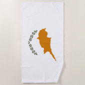Serviette De Plage Drapeau de Chypre (Devant)