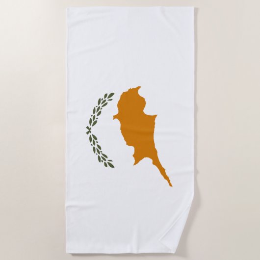 Serviette De Plage Drapeau de Chypre (Devant)