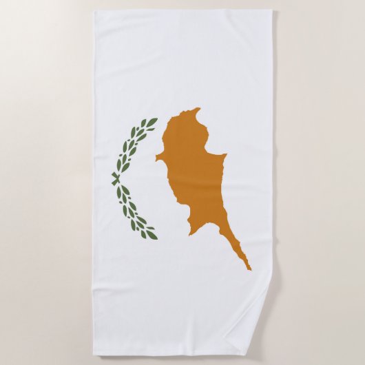 Serviette De Plage Drapeau de Chypre (Devant)