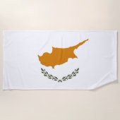 Serviette De Plage Drapeau de Chypre (Chypre grecque) (Devant)