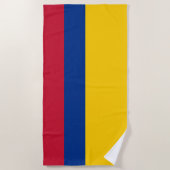 Serviette De Plage Drapeau de Colombie (Devant)