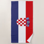 Serviette De Plage Drapeau de Croatie (Devant)