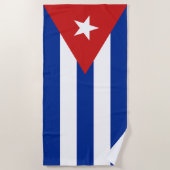 Serviette De Plage Drapeau de Cuba (Devant)