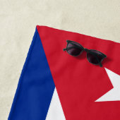 Serviette De Plage Drapeau de Cuba (En situation)