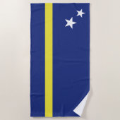 Serviette De Plage Drapeau de Curaçao (Devant)
