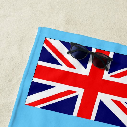 Serviette De Plage Drapeau de Fidji (En situation)