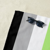 Serviette De Plage Drapeau de fierté agender (En situation)