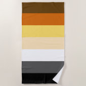 Serviette De Plage Drapeau de fierté Cool Bear (Devant)