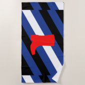Serviette De Plage Drapeau de fierté de bottes (Devant)
