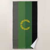 Serviette De Plage Drapeau de fierté de l'uniforme militaire (Devant)