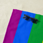 Serviette De Plage Drapeau de fierté de niche arc-en-ciel (En situation)
