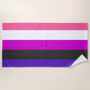 Serviette De Plage Drapeau de fierté genderfluid