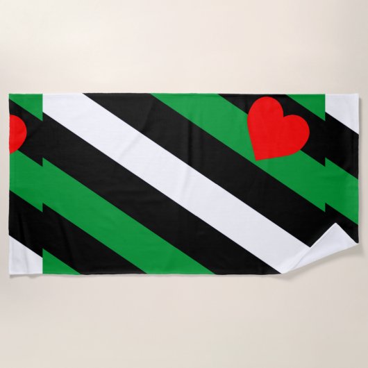 Serviette De Plage Drapeau de fierté Leather Boi (Devant)