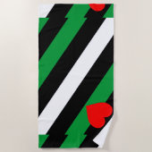Serviette De Plage Drapeau de fierté Leather Boi (Devant)