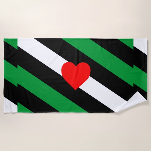 Serviette De Plage Drapeau de fierté Leather Boi (Devant)