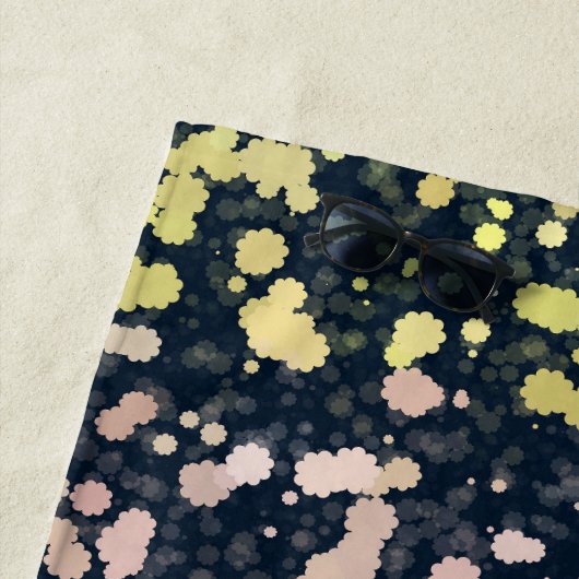 Serviette De Plage Drapeau de fierté Pangender Boho Rétro Mignon Exce (En situation)