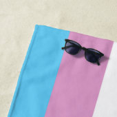 Serviette De Plage Drapeau de fierté trans bispirituel (En situation)
