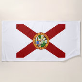 Serviette De Plage Drapeau de Floride (Devant)