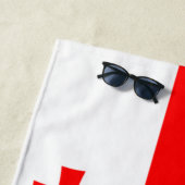 Serviette De Plage Drapeau de Géorgie (En situation)