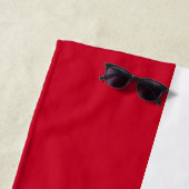 Serviette De Plage Drapeau de Gibraltar (En situation)