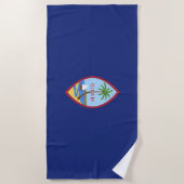 Serviette De Plage Drapeau de Guam (Devant)