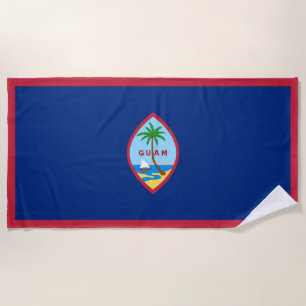 Serviette De Plage Drapeau de Guam