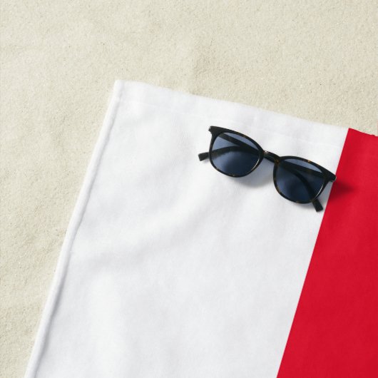 Serviette De Plage Drapeau de Guernesey (En situation)