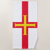 Serviette De Plage Drapeau de Guernesey Beach Towel (Devant)