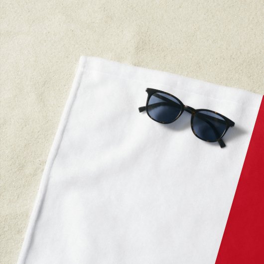 Serviette De Plage Drapeau de Herm (En situation)