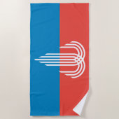 Serviette De Plage Drapeau de Kansas City (Missouri) (Devant)