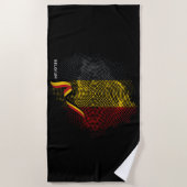 Serviette De Plage Drapeau de la Belgique (Devant)