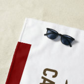 Serviette De Plage Drapeau de la Californie (En situation)