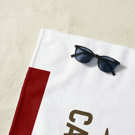 Serviette De Plage Drapeau de la Californie (En situation)