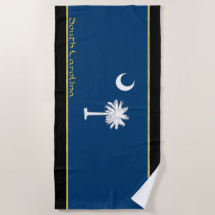 Serviette De Plage Drapeau de la Caroline du Sud