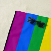 Serviette De Plage Drapeau de la fierté arc-en-ciel de Philly (En situation)