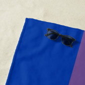 Serviette De Plage Drapeau de la fierté bisexuelle (En situation)