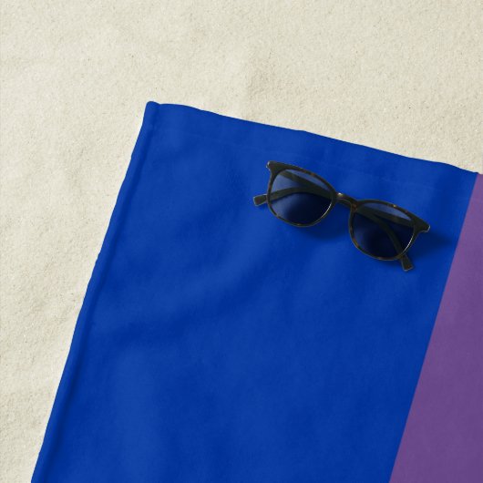 Serviette De Plage Drapeau de la fierté bisexuelle (En situation)