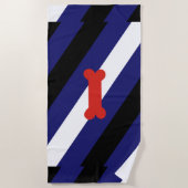 Serviette De Plage Drapeau de la fierté de jeu de chiot (Devant)