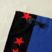 Serviette De Plage Drapeau de la fierté du pied (En situation)