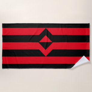 Serviette De Plage Drapeau de la fierté du poing levé