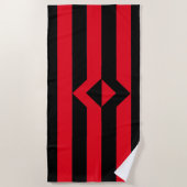 Serviette De Plage Drapeau de la fierté du poing levé (Devant)