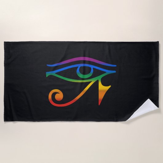 Serviette De Plage Drapeau de la fierté gay goth (Devant)